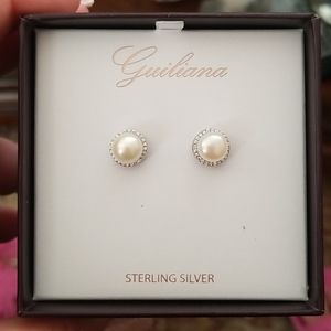 Pearl Silver Boxed Earrings